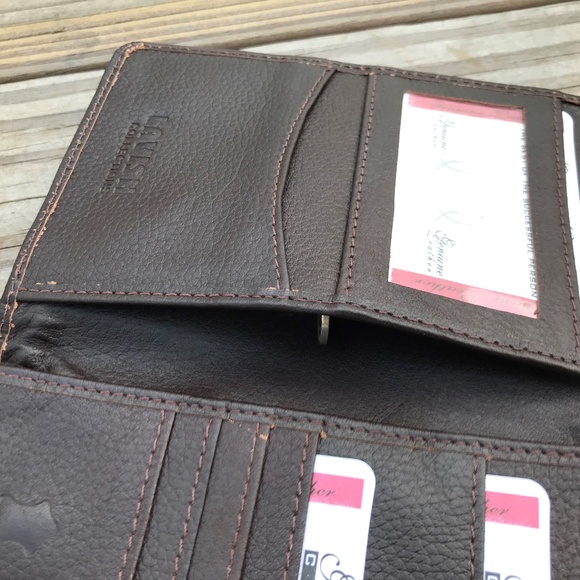 Supreme Leather Passport Cover Bifold  Dark Brown - Picture 3 of 8